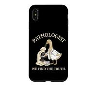 Pathology Goose Scientist Detective Looking Into Microscope Case for iPhone XS Max