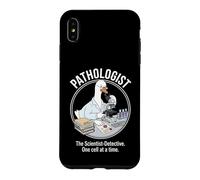 Pathology Goose Scientist Detective Looking Into Microscope Case for iPhone XS Max