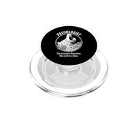 Pathology Goose Scientist Detective Looking Into Microscope PopSockets PopGrip for MagSafe