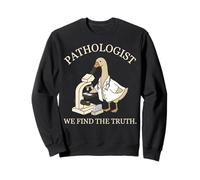 Pathology Goose Scientist Detective Looking Into Microscope Sweatshirt