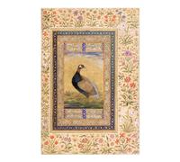 Pathos Studio Black Francolin (Traditional Persian Miniature Art) (Giclée Art Print) 11.7" x 16.5" [A3]