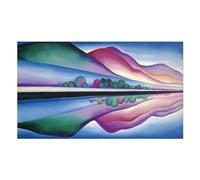 Pathos Studio Georgia O'KEEFFE - Lake George Reflection (Giclée Art Print) 16.5" x 23.4" [A2]
