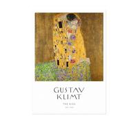 Pathos Studio Gustav Klimt - The Kiss (Poster Style) (Giclée Art Print) 5" x 7"
