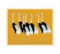 Pathos Studio OGATA KORIN - Japanese Red Crown Cranes (Gi Art Print) 8.3" x 11.7" [A4]