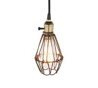 PathsOn Industrial Retro Metal Bird Cage Pendant Light Fittings Loft Bar Kitchen Hanging Ceiling Light Fixture Chandelier (Antique)