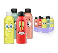 PATHWATER Still Water Ultra-Purified, pH-Balanced, Locally Sourced SpongeBob All-Stars Variety Pack Aluminum Bottle BPA Free, Reusable, Infinitely Recyclable Bottled Water 16.9oz (Pack of 12)