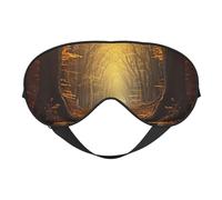 Pathway Double-Sided Silk Sleep Mask, Adjustable Light Blocking Eye Mask for Travel, Men & Women, Soft Comfortable Blindfold 20x10cm