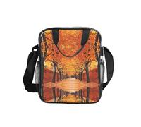 Pathway In The Woods Covered Print Clear Pvc Waterproof Tote Transparent See Through Lunch Handbag,Travel Toiletry Bag,Women Men Work Shopping
