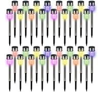 Pathway Light 32Pcs Stainless Steel Multicoloured