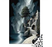 Pathway Through The Enchanted Grotto Jigsaw Puzzle for Adults, 1000 Pieces, 38x26cm/1000pcs, Quiet Home Activity, Relaxing Indoor Time And Time at Home