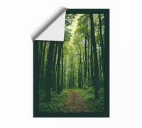Pathway Through Woods Scandinavian Unframed Wall Art Print A3 (42×29.7cm), Wall Decor for Living Room, Bedroom, Office & Home, Art Gift