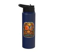 Patience Creates Perfection Discus Aquarium Tropical Fish Stainless Steel Insulated Water Bottle