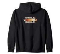 Patience.Dll Loading 5% Parenting Humor Zip Hoodie