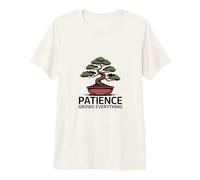 Patience Grows Everything Bonsai Tree Zen Premium T-Shirt