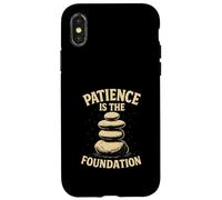 Patience Is The Foundation Stone Balance Zen Case for iPhone X/XS