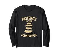 Patience Is The Foundation Stone Balance Zen Long Sleeve T-Shirt