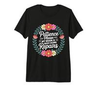 Patience Please My Brain is Busy Doing Repairs - Premium T-Shirt