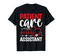 Patient Care Assistant Essentials Stethoscope PCA Nurse T-Shirt