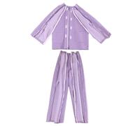 Patient Care Clothes, Bedridden Patient Clothing, Hospital Gowns Tear Away for Postoperative Patients Post Surgery Dialysis Elderly Care(Women Purple,M)