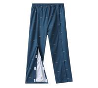 Patient Care Clothes, Post Shoulder Surgery Shirt Long Sleeve, Tear Away Pants for Bedridden Patient, Hospital Gowns Patient Pajamas(Blue a Pants,M)