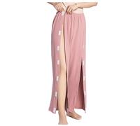 Patient Care Clothes, Post Shoulder Surgery Shirt, Tear Away Pants for Women, Bedridden Patient Clothing(Pink Pants,XX Large)