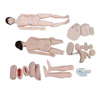 Patient Care Manikin - Life-Size Trauma Model for Wound Care Education and Teaching, Male and Female Interchangeable Demonstration Manikin 170Cm