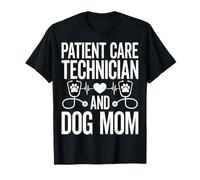 Patient Care Technician and Dog Mom PCT Nurse Mother’s Day T-Shirt