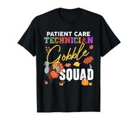 Patient Care Technician Gobble Squad Thanksgiving Matching T-Shirt