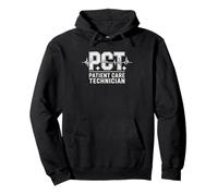 Patient Care Technician Retro Vintage Badge Identity Pct Pullover Hoodie