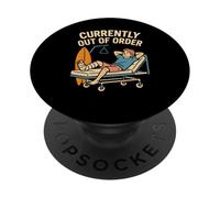 Patient Currently Out of Order Fun Mens Surgery Recovery PopSockets Adhesive PopGrip
