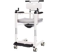 Patient Lift for Home, Handicapped Elderly Bathroom Wheelchair Transfer Lift Aid w/180° Split Seat, Bedside Commode with Bedpan Shower Chair Toilet Chair for N Paralyzed