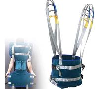 Patient Lift Sling, Adjustable Waist Full Body Walking Standing Aids, Bathroom Divided Leg Transfer Sling,for Handicapped Ambulating Support Training(Large)