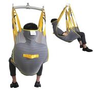 Patient Lift Sling for Shower and Toileting - Universal Divided Leg Design, Breathable Mesh Fabric, Adjustable Straps - Home Care, Hospital & Nursing Home Use