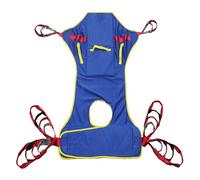 Patient Lift Sling for Toileting and Transfer, High-Back Support with Padded Leg Straps, 6-Point Adjustable Healthcare Sling for Elderly and Disabled, 500lbs Capacity