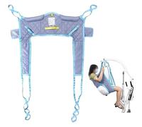 Patient Lift Sling for Toileting & Transfer - Universal Full Body Sling with Commode Opening, Adjustable Straps for Elderly, Bariatric & Disabled Care, Heavy Duty 600lbs