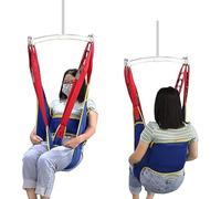 Patient Lift Sling, Full Body Patient Lift Sling ith Commode Opening, Divided Leg Shower Sling, Toilet Sling for Home & Hospital Elderly,Bedridden, 230kg Load Capacity(Large)