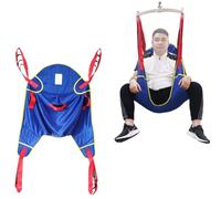 Patient Lift Sling - Full Body Toileting Sling - Medical Transfer Belt with Four Point Support - Maximum Load 330Lbs