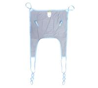 Patient Lift Sling, M Gray Transfer Sling, Polyester Full Body Support Sling with Mesh Design, Multifunctional for Elderly, Disabled, Large Capacity, Multi-Loop Straps