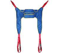 Patient Lift Toileting Sling Lift Equipment Bariatric Handicap Lift Commode Sling Transfer Belt Divided U Slings with Four Point Support Full Body Sling
