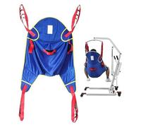 Patient Lift Toileting Sling Lift Transfer Machine Commode Full Body Sling Toileting Hoist Sling Divided Leg Shower Sling for Patient for Nursing Caregiver Elderly