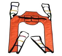 Patient Lift Toileting Sling Mesh Sling for Shower Home Use Electric Transfer Belt with Head Support Medical Handicap Commode(C)