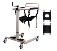 Patient Lift Transfer Chair Bathroom Wheelchair Sit to Stand Lift with Seat Cushions,Transfer Lift Assist Devices for Disabled, Portable Car Lift Transport Chairs for Seniors