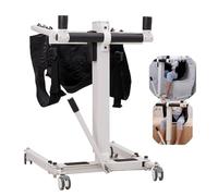 Patient Lift Transfer Chair for Home, Portable Adjustable Height Transfer Chairs, Electric Folding Move Nursing Aid, Up to 287 LB (93 * 65-99 * 92-137cm)