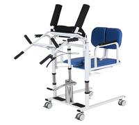 Patient Lift Transfer Chair for Seniors & Disabled, Hydraulic Lifting and Lowering of The Traveling Crane Walking Aids(Blue)