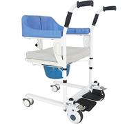 Patient Lift Transfer Chair, Nursing Wheelchair with 360° Universal Wheels, Soft Waterproof Seat for Elderly