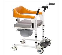 Patient Lift Wheelchair Transfer Mobility for Seniors Disabled Elderly, Transfer Chair Shower Chair, Toilet Bedside Commode with Split Seat