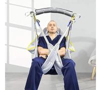 Patient Sling Hoist Lifter, Medical Safety Mesh Sling, Lifting Sling for Toilet, Full Body Patient Transfer Belt, Bed Transfer Chair Shower(XL)