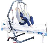 Patient Sling Hoist Lifter, Medical Safety Mesh Sling, Lifting Sling for Toilet, Full Body Patient Transfer Belt, Bed Transfer Chair Shower(Large)