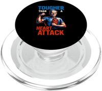 Patient Tougher Than a Heart Attack Men's Surgery Recover PopSockets PopGrip for MagSafe