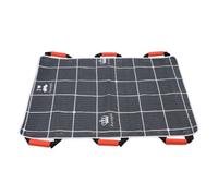 Patient Transfer Aid Caregiver Support Pad with Six Hand Grips and Strap Borders for Turning Repositioning Bamboo Fiber Aloe Breathable Quilted, Style to 2, 115 X 80 Cm